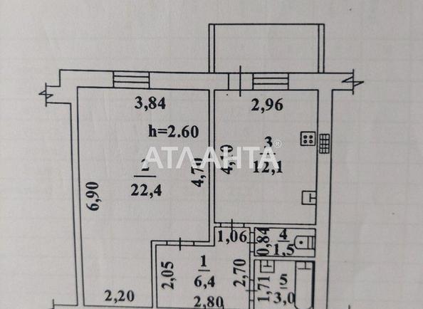 1-кімнатна квартира за адресою вул. Філатова ак. (площа 49,6 м²) - Atlanta.ua - фото 4