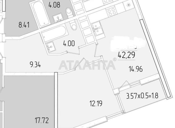 1-комнатная квартира по адресу ул. Краснова (площадь 42,3 м²) - Atlanta.ua - фото 5