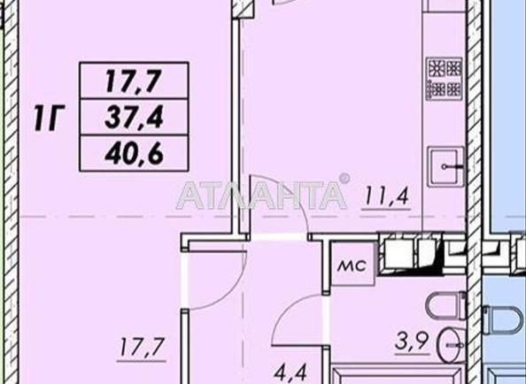 1-кімнатна квартира за адресою вул. Прохорівська (площа 41,8 м²) - Atlanta.ua - фото 3