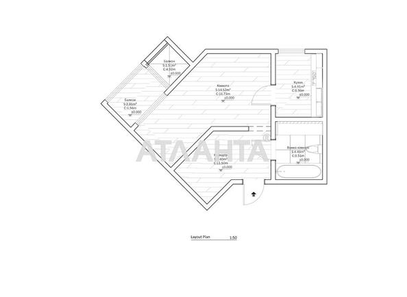 1-комнатная квартира по адресу ул. Ивана Выговского (площадь 34,3 м²) - Atlanta.ua - фото 25