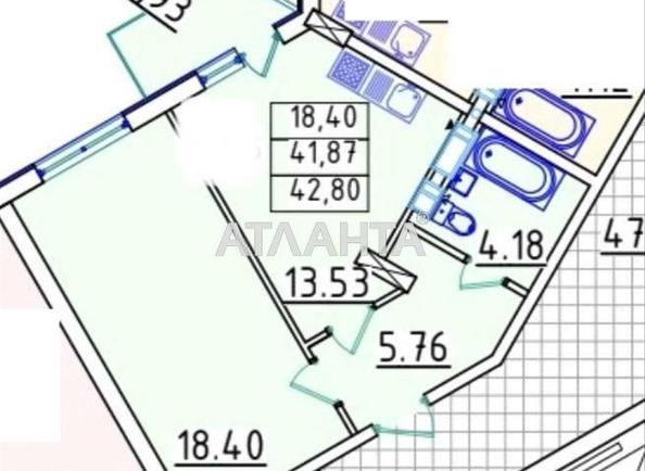 1-кімнатна квартира за адресою Люстдорфська дор. (площа 42,8 м²) - Atlanta.ua - фото 4