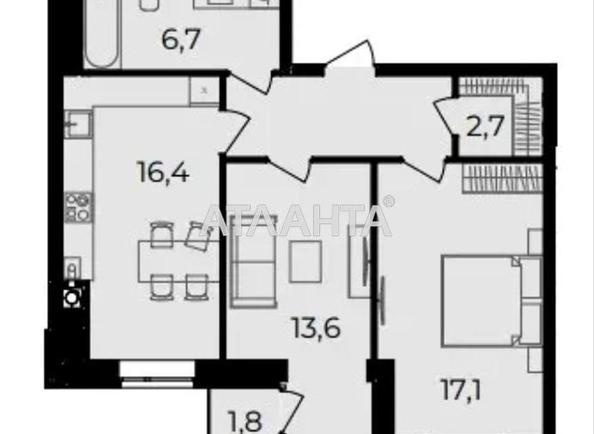 2-комнатная квартира по адресу ул. Праведников мира (площадь 66 м²) - Atlanta.ua - imageAlt 12