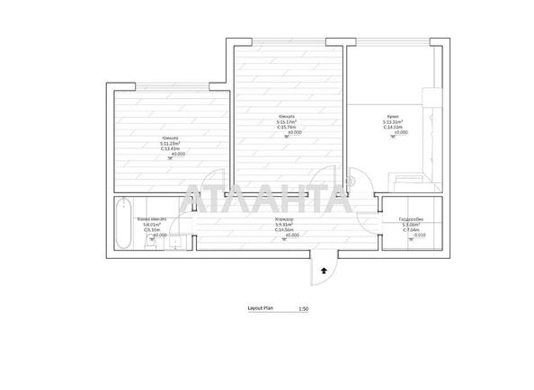 2-комнатная квартира по адресу ул. Промышленная (площадь 56 м²) - Atlanta.ua - imageAlt 18