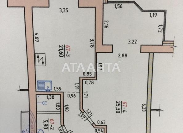 1-room apartment apartment by the address st. Golovna (area 60 m²) - Atlanta.ua - photo 12