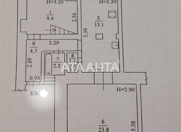 2-комнатная квартира по адресу ул. Жуковского (площадь 54,3 м²) - Atlanta.ua