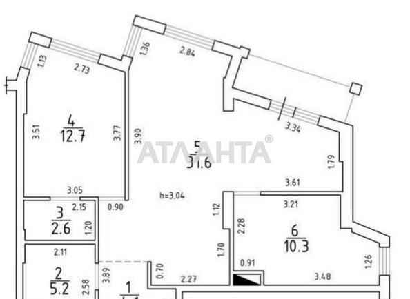2-комнатная квартира по адресу ул. Чубаевская (площадь 68 м²) - Atlanta.ua - imageAlt 31