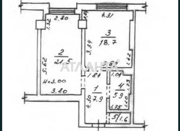 1-комнатная квартира по адресу Французский бул. (площадь 56 м²) - Atlanta.ua - фото 10