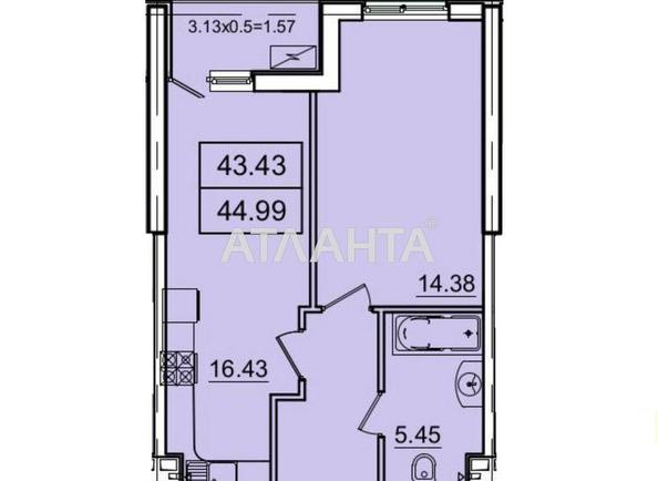 1-комнатная квартира по адресу ул. Генуэзская (площадь 45 м²) - Atlanta.ua - фото 21