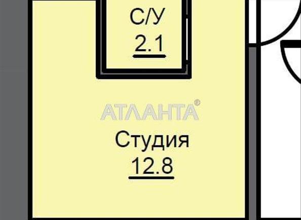 1-комнатная квартира по адресу Строительный пер. (площадь 12,8 м²) - Atlanta.ua