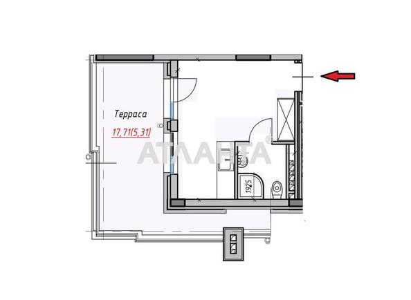 1-кімнатна квартира за адресою вул. Дачна (площа 25 м²) - Atlanta.ua - фото 12