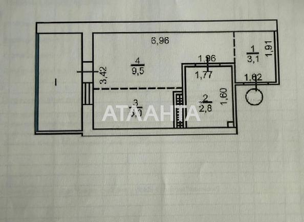 1-room apartment apartment by the address st. Zhemchuzhnaya (area 25 m²) - Atlanta.ua - photo 8