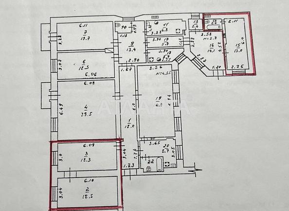 Коммунальная квартира по адресу ул. Нежинская (площадь 36,8 м²) - Atlanta.ua - фото 25