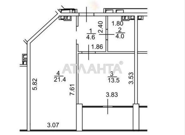 1-комнатная квартира по адресу Французский бул. (площадь 47 м²) - Atlanta.ua - фото 4