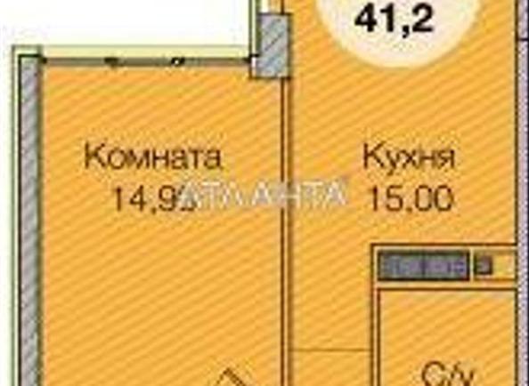 1-room apartment apartment by the address st. Paustovskogo (area 41,7 m²) - photo 5 1-room apartment apartment by the address st. Paustovskogo (area 41,7 m²) - Atlanta.ua - photo 5