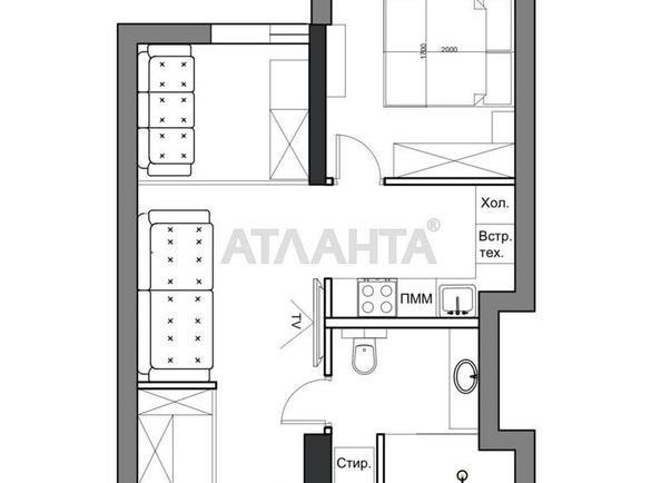 2-rooms apartment apartment by the address st. Topolinnyy per (area 43 m²) - Atlanta.ua - photo 18