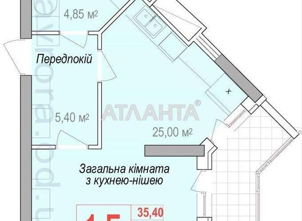 1-кімнатна квартира за адресою вул. Героїв Крут (площа 38 м²) - Atlanta.ua - фото 3