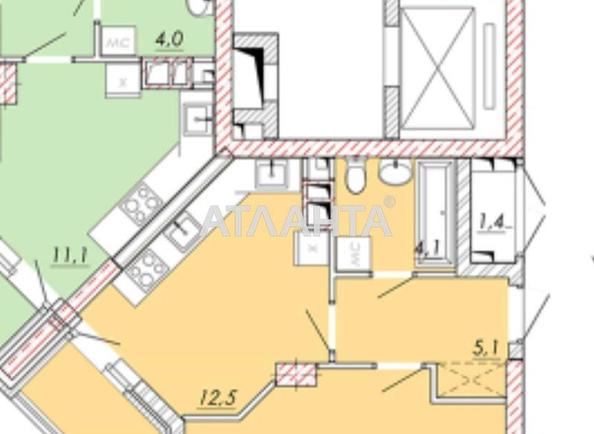 1-кімнатна квартира за адресою Овідіопольська дор. (площа 40 м²) - Atlanta.ua - фото 6