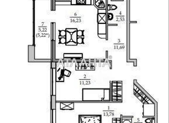 2-rooms apartment apartment by the address st. Vilyamsa ak (area 67,5 m²) - photo 20 2-rooms apartment apartment by the address st. Vilyamsa ak (area 67,5 m²) - Atlanta.ua - photo 20