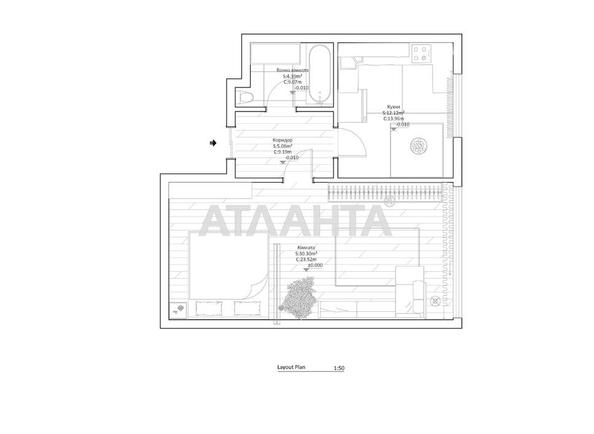 1-room apartment apartment by the address st. Stepana Rudanskogo (area 53 m²) - Atlanta.ua - photo 16