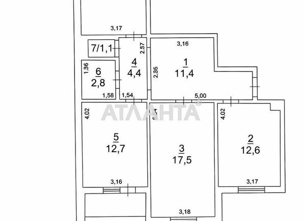 3-кімнатна квартира за адресою вул. Одеська (площа 81,2 м²) - Atlanta.ua - фото 7