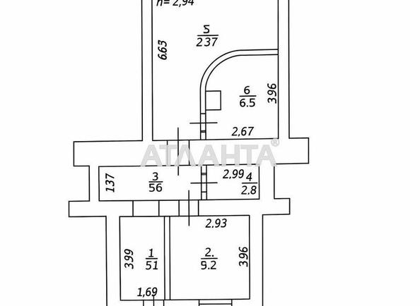 2-комнатная квартира по адресу Нечипуренко пер. (площадь 53 м²) - Atlanta.ua - фото 10
