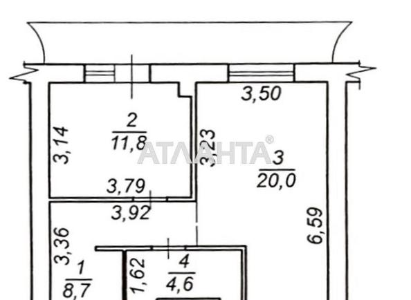 1-кімнатна квартира за адресою вул. Морська (площа 49,3 м²) - Atlanta.ua - фото 13