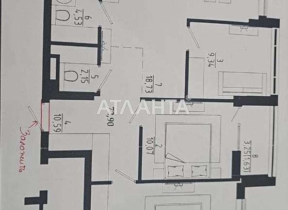 3-комнатная квартира по адресу ул. Чехова (площадь 78 м²) - Atlanta.ua - фото 6