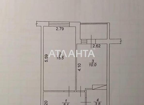 1-комнатная квартира по адресу ул. Озерная (площадь 40,5 м²) - Atlanta.ua - фото 16