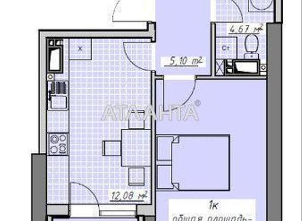 1-комнатная квартира по адресу Курортный пер. (площадь 37 м²) - Atlanta.ua - фото 12