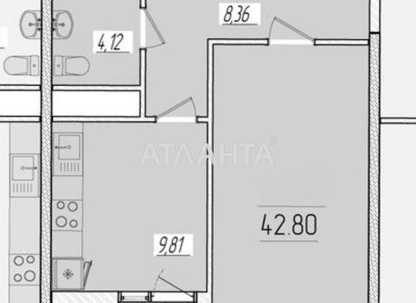 1-комнатная квартира по адресу ул. Краснова (площадь 42,1 м²) - Atlanta.ua