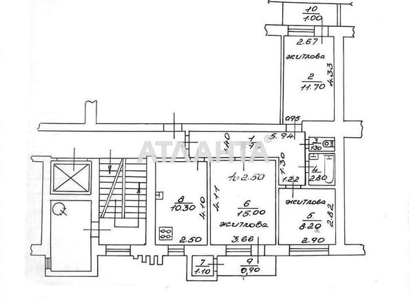 3-комнатная квартира по адресу Околичная ул. (площадь 66 м²) - Atlanta.ua - фото 12
