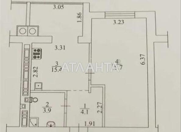 1-room apartment apartment by the address st. Bakinskaya (area 40 m²) - Atlanta.ua - photo 12