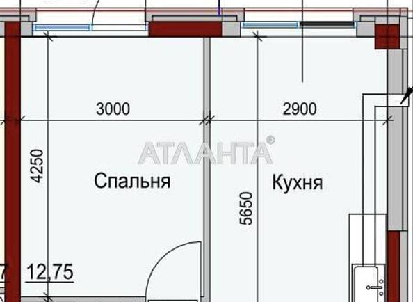 1-room apartment apartment by the address st. Dachnaya (area 34,9 m²) - Atlanta.ua - photo 6