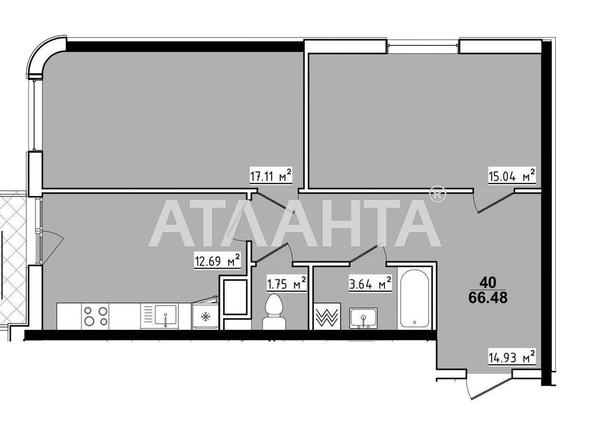2-комнатная квартира по адресу ул. Королева ак. (площадь 66,5 м²) - Atlanta.ua - фото 6