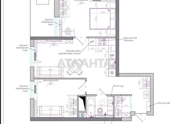2-комнатная квартира по адресу ул. Краснова (площадь 63 м²) - Atlanta.ua - imageAlt 13