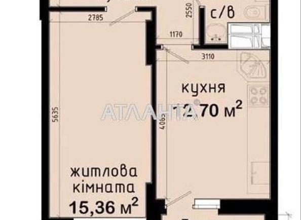 1-room apartment apartment by the address st. Prospekt Glushkova (area 0) - Atlanta.ua