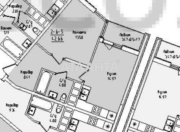 1-кімнатна квартира за адресою вул. Краснова (площа 43 м²) - Atlanta.ua - фото 10