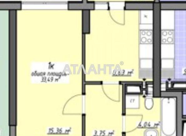 1-кімнатна квартира за адресою Глушко ак. Пр. (площа 33,2 м²) - Atlanta.ua - фото 3