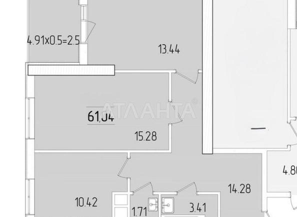2-комнатная квартира по адресу ул. Краснова (площадь 60,6 м²) - Atlanta.ua - фото 21