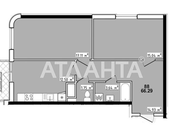 2-rooms apartment apartment by the address st. Koroleva ak (area 66,3 m²) - Atlanta.ua - photo 2