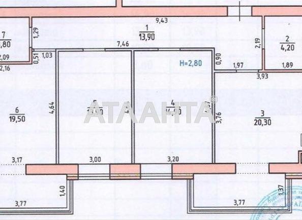 3-rooms apartment apartment by the address st. Chornovola Vyacheslava (area 90,5 m²) - Atlanta.ua - photo 9