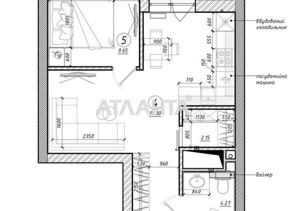 1-комнатная квартира по адресу ул. Краснова (площадь 42,3 м²) - Atlanta.ua - imageAlt 18