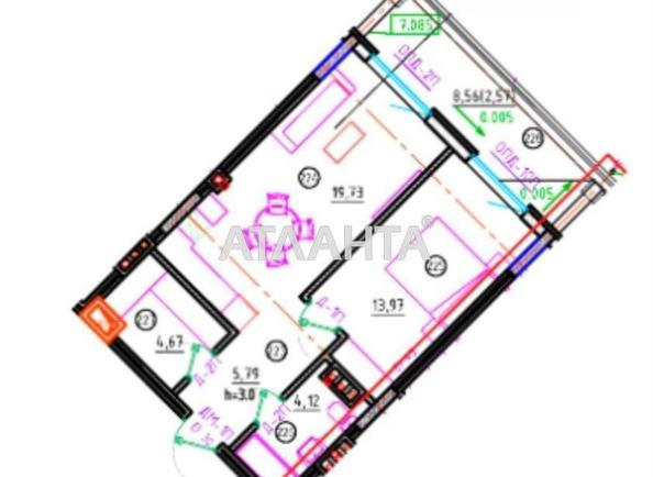 1-кімнатна квартира за адресою Фонтанська дор. (площа 50,9 м²) - Atlanta.ua - фото 2