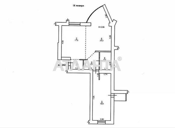 2-комнатная квартира по адресу Куликово поле пл. (площадь 76 м²) - Atlanta.ua - фото 22