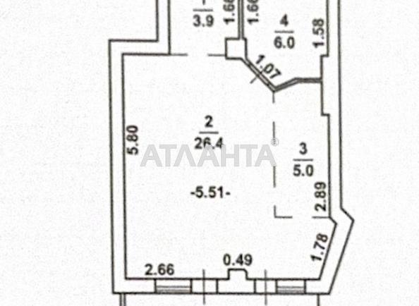 1-кімнатна квартира за адресою Ванний пров. (площа 42,8 м²) - Atlanta.ua - фото 19