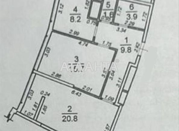 2-кімнатна квартира за адресою вул. Каманіна (площа 60 м²) - Atlanta.ua - фото 17