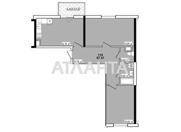 2-кімнатна квартира за адресою вул. Академіка Корольова (площа 67,4 м²) - Atlanta.ua - фото 6