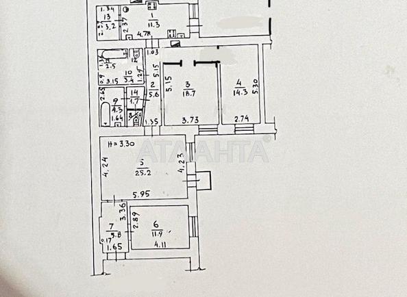 4+-rooms apartment apartment by the address st. Novoselskogo Ostrovidova (area 110 m²) - Atlanta.ua