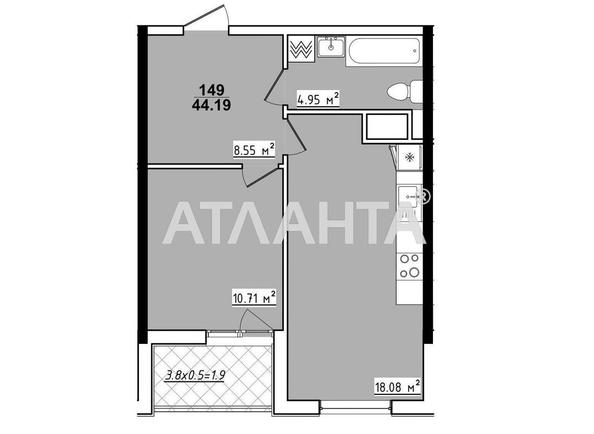 1-room apartment apartment by the address st. Koroleva ak (area 44,2 m²) - Atlanta.ua - photo 6