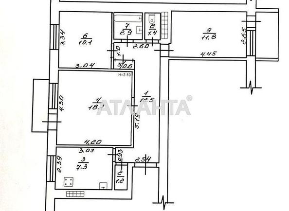 3-кімнатна квартира за адресою вул. Академіка Корольова (площа 68,2 м²) - Atlanta.ua - фото 11